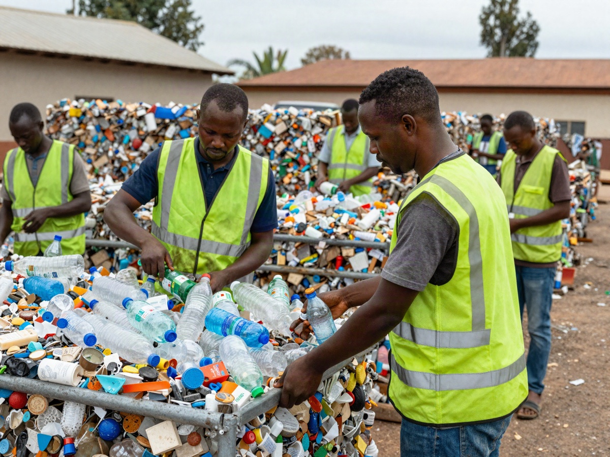 Plastic recycling (stock photo)