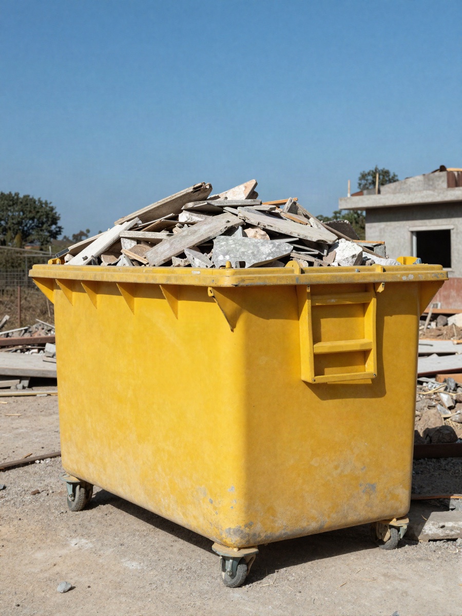 Skip hire & rubble removal (stock photo)